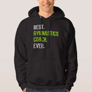 Bästa Gymnastics Coach nånsin Funny Gift Hoodie