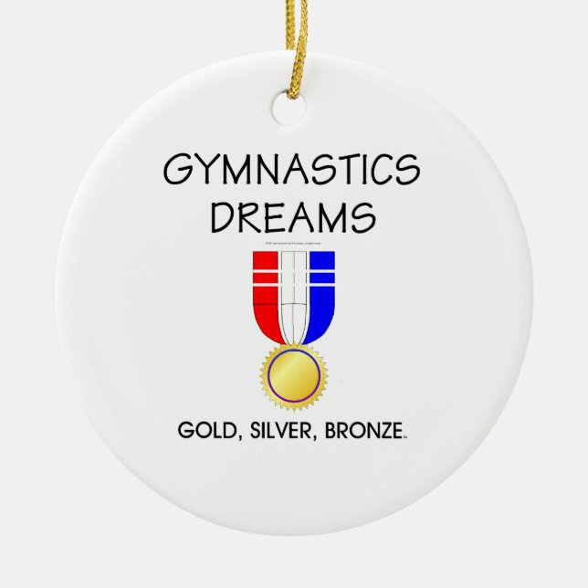 BÄSTA gymnastikdrömmar Julgransprydnad Keramik (Framsidan)
