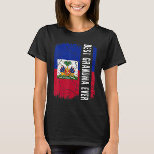 Bästa haitiska mormor någonsin Haiti Flagga Mors d T Shirt