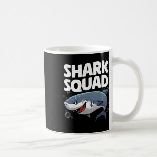 Bästa hajkonst för pojkar flickor Kids Shark-relat Kaffemugg