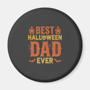 Bästa Halloween-pappa någonsin Vintage slitna desi Magnet
