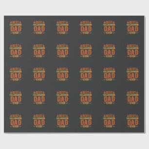 Bästa Halloween-pappa någonsin Vintage slitna desi Presentpapper