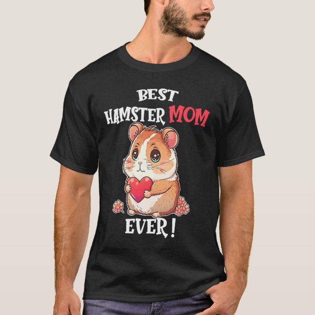 Bästa Hamster Mamma någonsin Cute Valentine Day Gi T Shirt (Framsida)