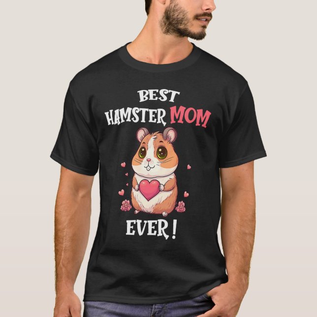 Bästa Hamster Mamma någonsin Cute Valentine Day Gi T Shirt (Framsida)