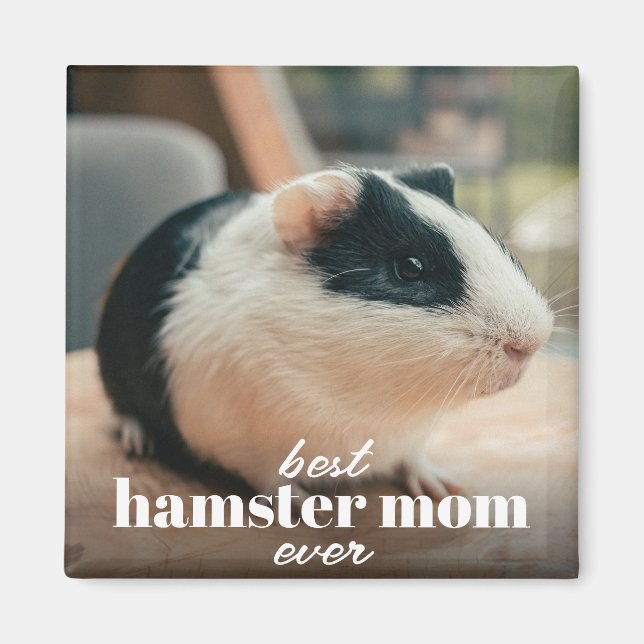 Bästa Hamster Mamma någonsin Modern Anpassningsbar Magnet (Framsidan)