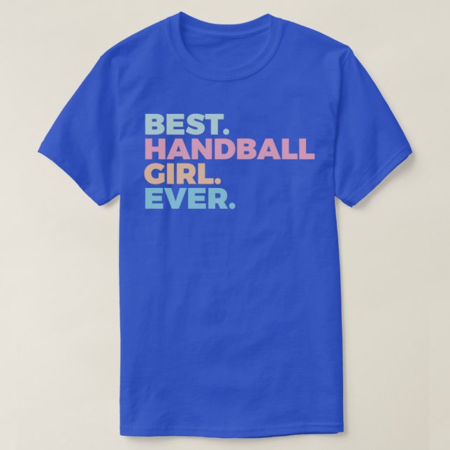 Bästa handbollsflicka som någonsin har hand om spe t shirt (Design framsida)
