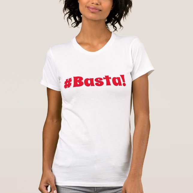 #Basta Hashtag T Shirt (Framsida)