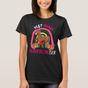 Bästa hästens Svärmor någonsin Cute Horse Bow Tie T Shirt