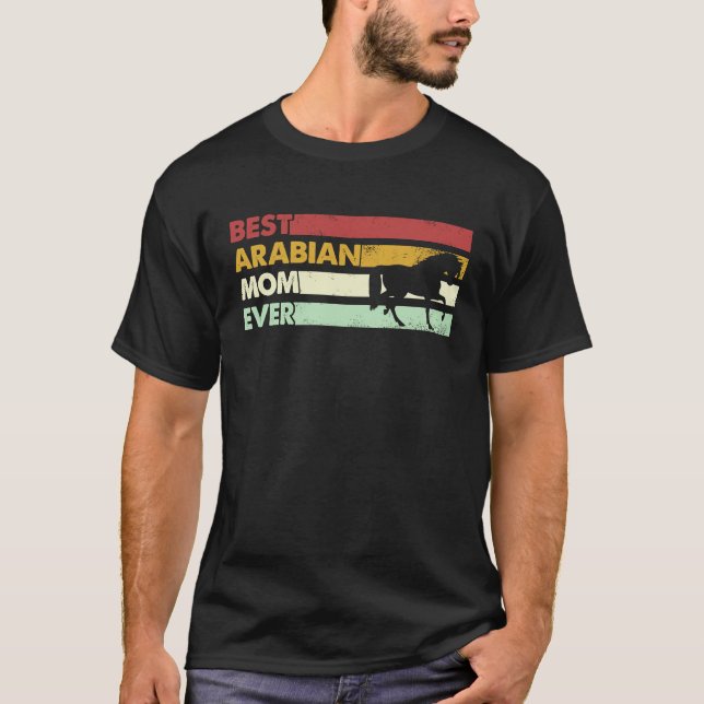Bästa hästmamma någonsin  Mor Arabisk T Shirt (Framsida)
