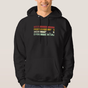 Bästa hästmamma någonsin Mor Friesian Hoodie