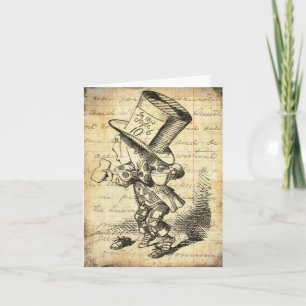 Bästa Hatter i Alice i Wonderland Vintage Inbjudan