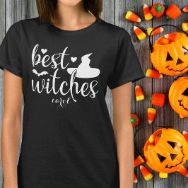 Bästa häxor Carol White Halloween-typografi T Shirt