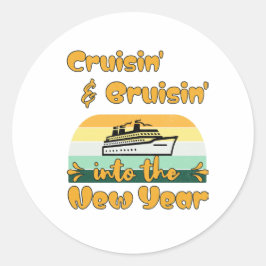 Bästa helgdag-gåva till kryssningsresa i älskare runt klistermärke