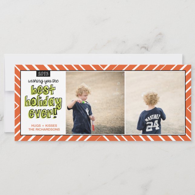 Bästa Helgdag någonsin x2! Julkort (Framsida)