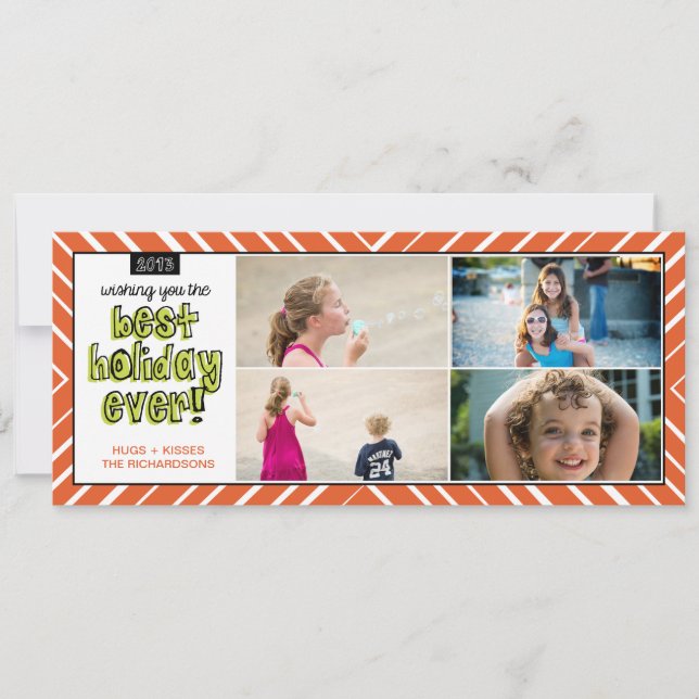 Bästa Helgdag någonsin x4! Julkort (Framsida)