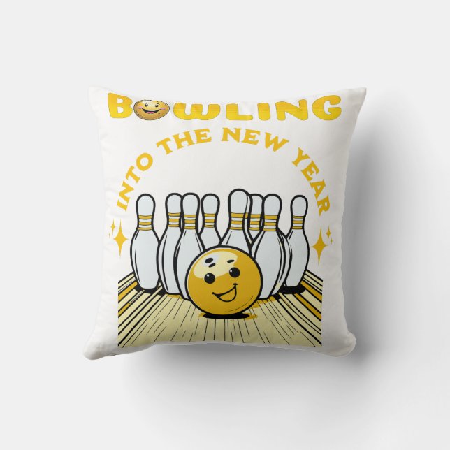 Bästa helgdag-presenten för Bowling älskare under  Kudde (Baksida)