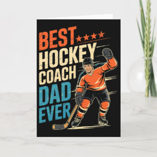 Bästa hockeytränare pappa någonsin Fars dag för pa Kort