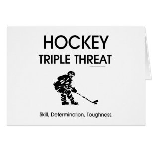 BÄSTA hockeytrippelhot Hälsningskort