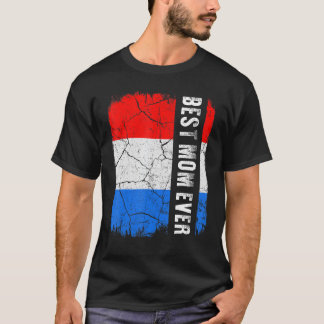 Bästa holländska Mamma - Nederländerna Flagga Mors T Shirt