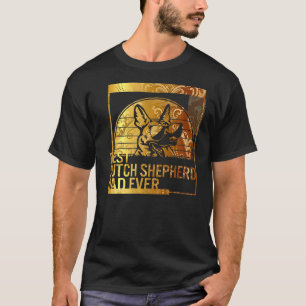 Bästa holländska shepherd Pappa någonsin hund papp T Shirt