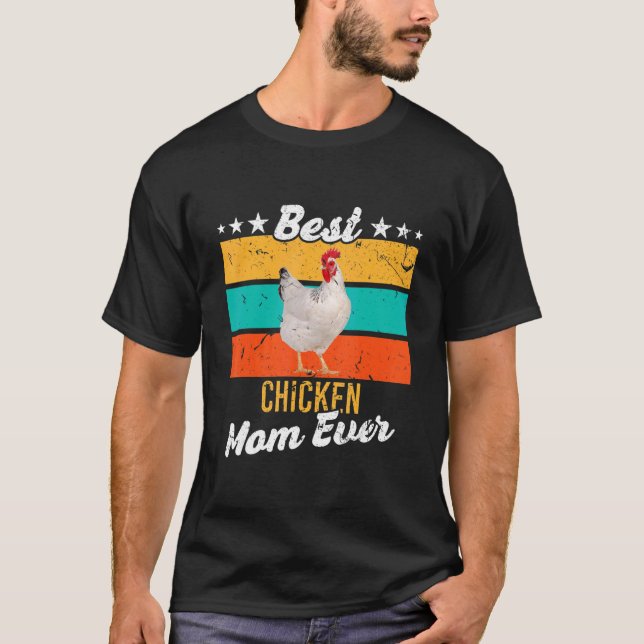 Bästa hönsmamma någonsin hönsmamma t shirt (Framsida)