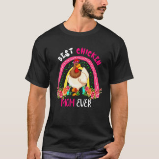 Bästa hönsmamma någonsin Söt höns fluga morsdag T Shirt