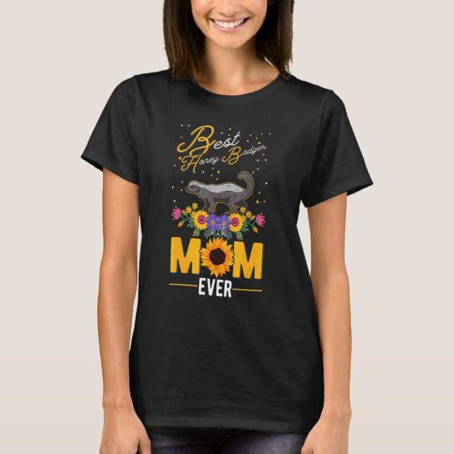 Bästa Honungsgrävlingmamma någonsin T Shirt (Framsida)