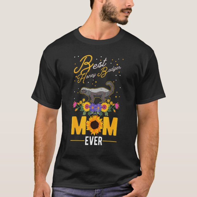Bästa Honungsgrävlingmamma någonsin T Shirt (Framsida)