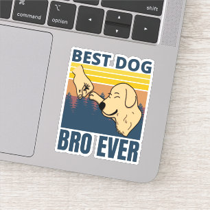 Bästa hund bro någonsin - hund älskare klistermärken