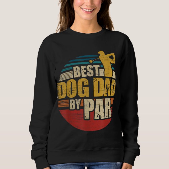 Bästa Hund efter parentes Retro Golf Player T Shirt (Framsida)