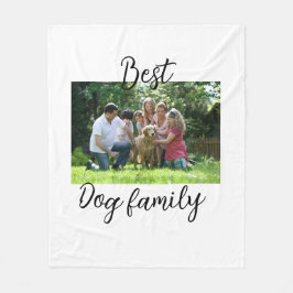 Bästa hund-familjens mamma-pappa-sällskapshus fleecefilt
