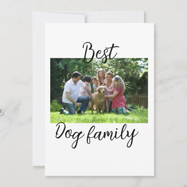 Bästa hund-familjens mamma-pappa-sällskapshus inbjudningar (Framsida)