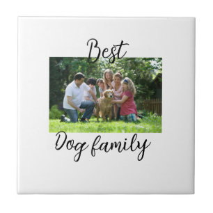 Bästa hund-familjens mamma-pappa-sällskapshus kakelplatta