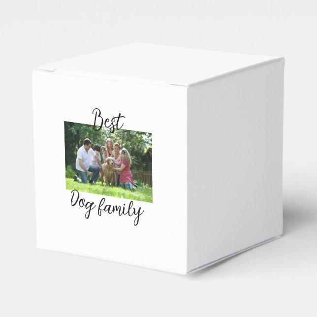 Bästa hund-familjens mamma-pappa-sällskapshus presentaskar (Framsidan Sidan)