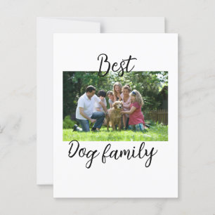 Bästa hund-familjens mamma-pappa-sällskapshus vykort