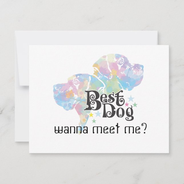 Bästa Hund "färgad" (Framsida)