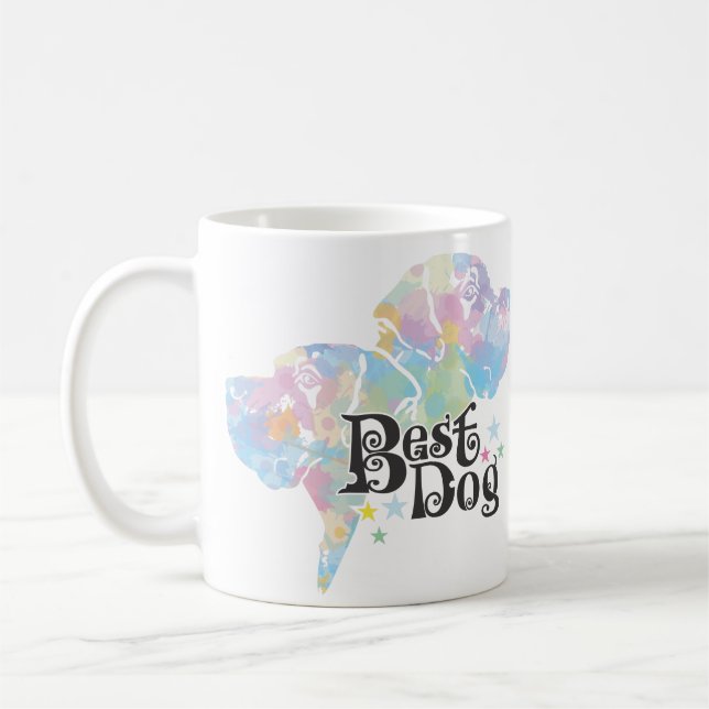 Bästa hund "fläckig" kaffemugg (Vänster)