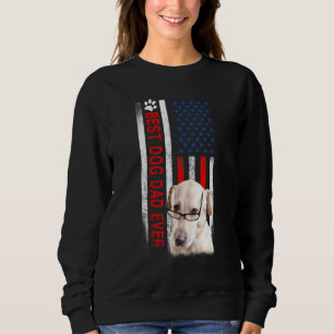 Bästa Hund-Flagga någonsin för bästa Far-Lycklig f T Shirt