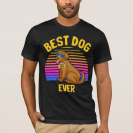 Bästa Hund för att hämta gyllene någonsin Retro T Shirt