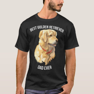 Bästa Hund för Golden Retriever Pappa någonsin T Shirt