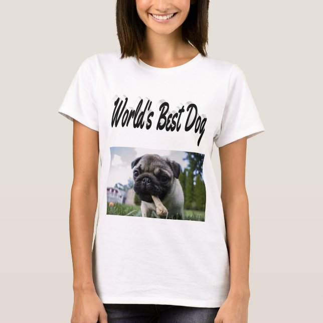 Bästa Hund-foto  T Shirt (Framsida)