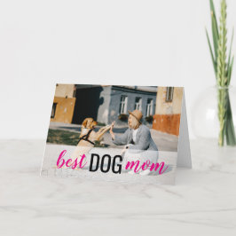 Bästa Hund-fotofoto-Mors dag Kort