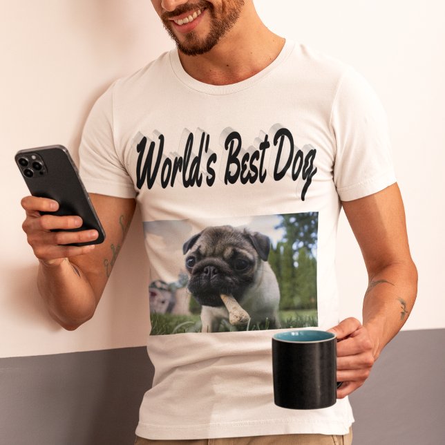 Bästa Hund-fotot-skirt T Shirt (Skapare uppladdad)