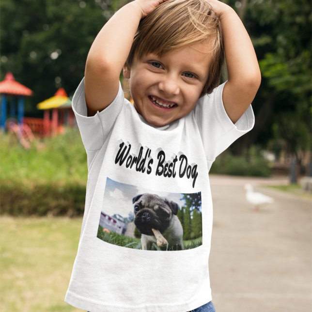 Bästa Hund-fotot-skirt T Shirt (Skapare uppladdad)
