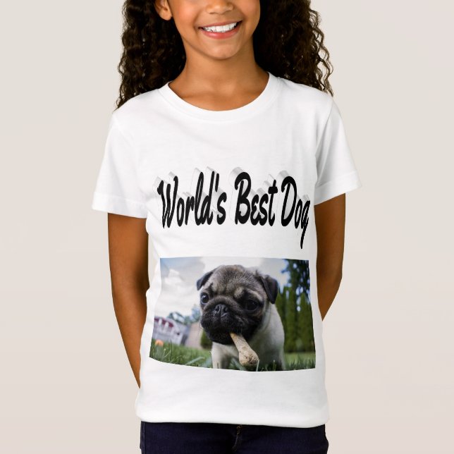 Bästa Hund-fotot-skirt T Shirt (Framsida)