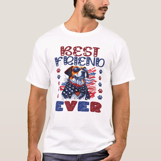 Bästa Hund Friend 2024 T Shirt (Framsida)