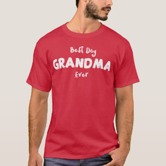Bästa Hund Grandma All Hundar retro T Shirt