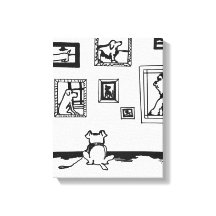 Bästa Hund Line Teckning av Willowcatdedesigners