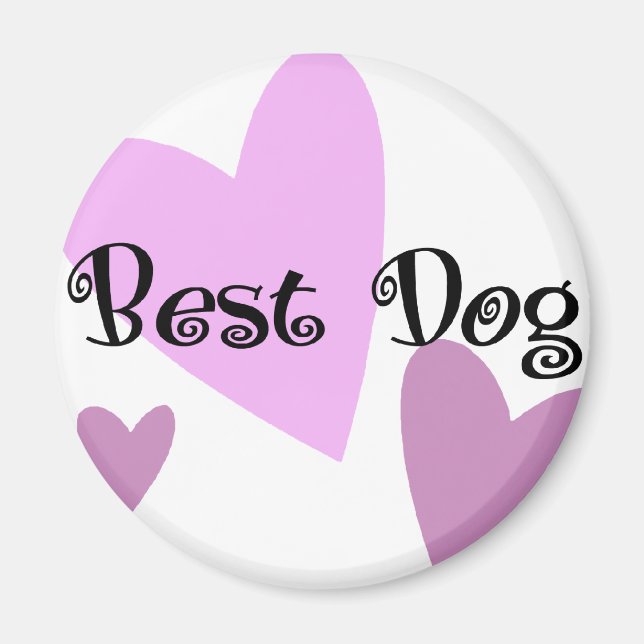 Bästa hund magnet (Framsidan)