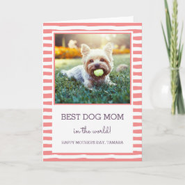 Bästa Hund Mamma | Coral | Photo Mors dag Kort